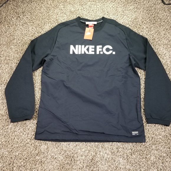 nike fc long sleeve crew